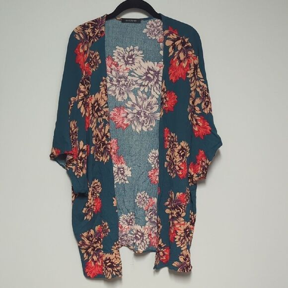 Hail3y:23 Floral Kimono Jacket - Picture 1 of 4